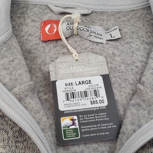 NWT Fleece Zip Up - Picture 3 of 5